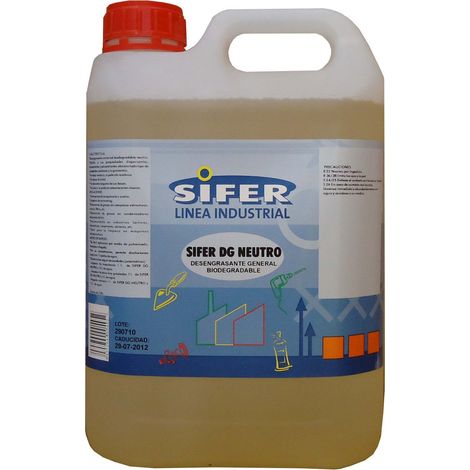 SIFER DG Dégraissant Neutre Biodégradable 5 Litres