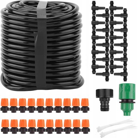 Set di irrigatori a nebulizzazione per giardino con cascata d'acqua, lunghezza 20 m. (1/5)