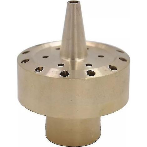 Brass Fountain Sprayer Nozzle Water Sprinkler Nozzle Pond Pump Accessory(3/4inch) (1/2)
