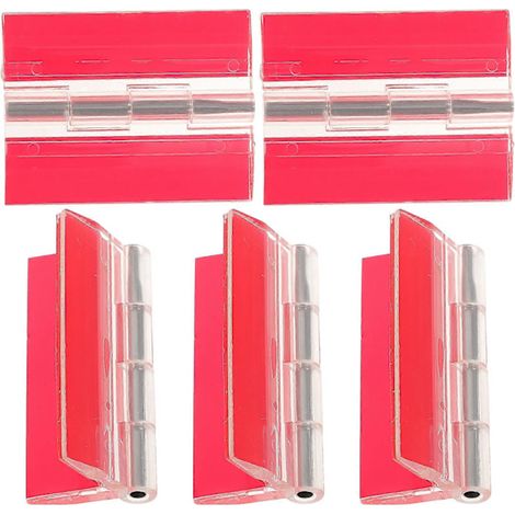 5 charnières acryliques auto-adhésives, charnières piano universelles, charnières auto-adhésives pour boîtes acryliques transparentes (1/3)