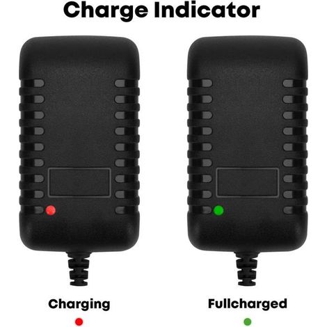 Chargeur de Batterie 21V, Chargeur de Batterie Lithium avec Voyant de Contrôle pour Tronçonneuse Électrique à Batterie Lithium (1/5)