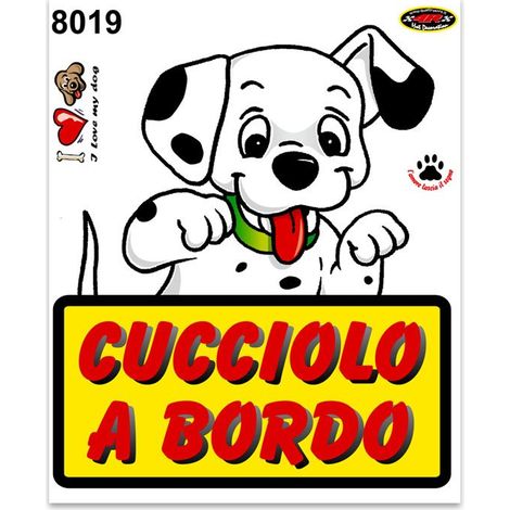 Adesivi Stickers Medi Cucciolo a Bordo 13,5 x 16 cm (1/4)