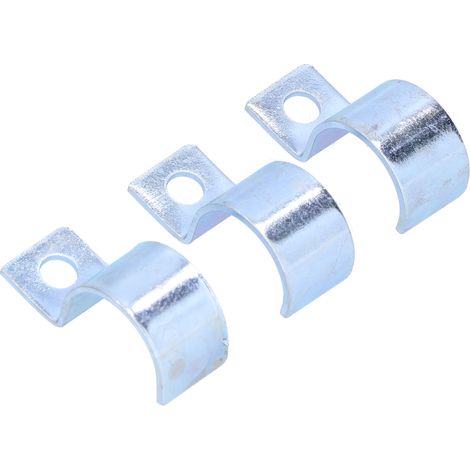 Collier de serrage en acier inoxydable 304 pour tubes d'instruments, collier de serrage de type P à fixation unilatérale, collier de serrage à un trou, 20 mm (1/5)