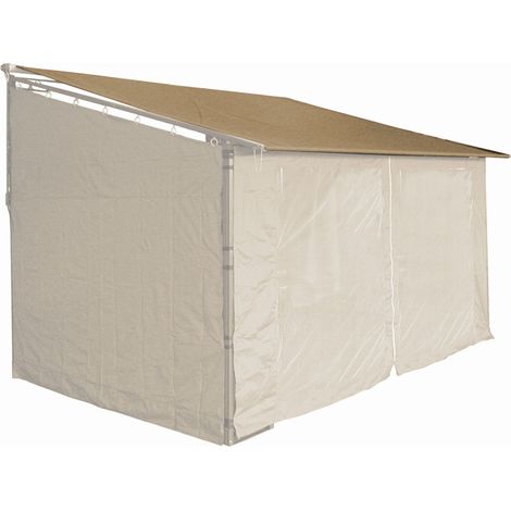 Quick-Star – Toile de remplacement pour tonnelle 3x4m – 280g/m² polyester imperméable – Couleur beige/sable RAL 1001 – Compatible avec pavillons 300x400cm (1/5)