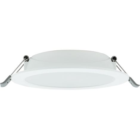 Spot encastré rond blanc LED 10W 3000K Mykonos NV10537 (1/5)