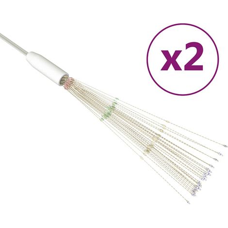vidaXL Luces de petardo de navidad exterior 2 uds multicolor 280 LEDs (1/2)