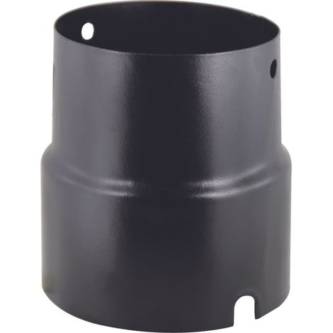 RIDUZIONE TUBO SMALTATO NERO OPACO 13/12 PER STUFA PARLOR (1/4)
