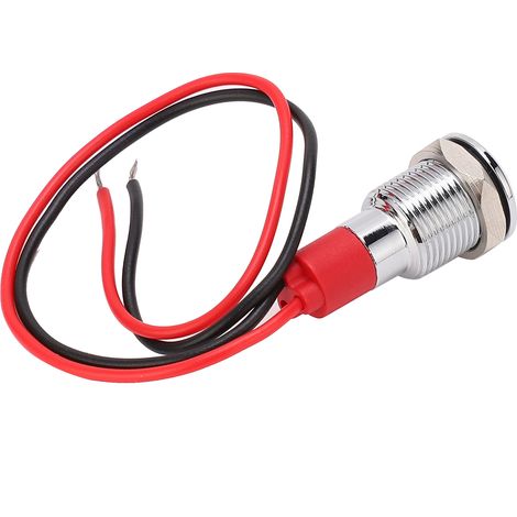 Wasserdichte LED-Metall-Kontrollleuchte mit kleinem Kabel, 10 mm, 220 V, für industrielle Steuerungskomponenten (1/5)