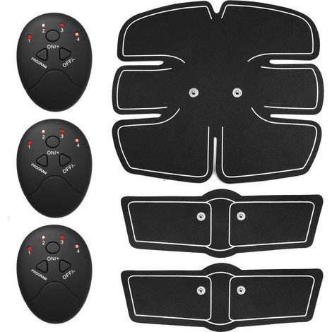 6 Pcs Ceinture de Stimulation Musculaire - Tonifie et Brûle les Graisses - Équipement Fitness 6 Modes (1/5)