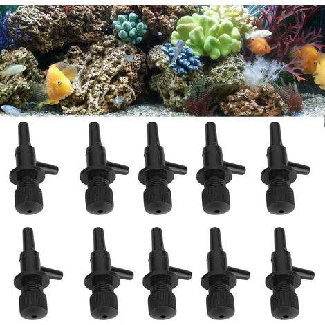 Vannes de Régulation d'Air pour Pompes à Oxygène Aquarium - Contrôle Taille Bulles - Pack de 10 Accessoires-AUTRES (1/5)