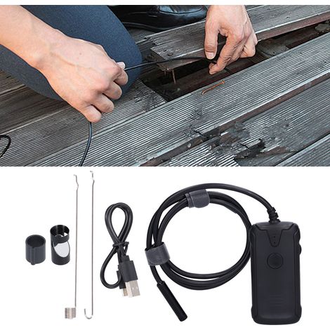 Endoscope WiFi 8 mm à lentille unique haute définition pour l'inspection de pipelines industriels, endoscope portable sans fil de 2 m (1/5)