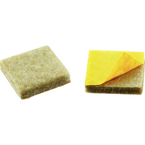 Patín Superfeutre Beige 24x24 - 12 Pzas - Vynex