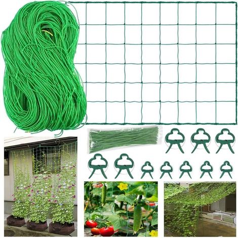 YMYNY Filet de Jardin 5 x 1,8 m Filet de Maille en Nylon pour Plantes grimpantes, Filet d'escalade de qualité supérieure