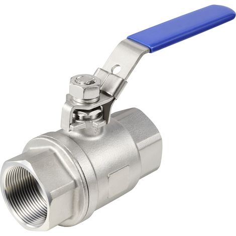TRU COMPONENTS TC-2PC-DN40-316 TC-12770364 Standard-Kugelhahn Innengewinde: G1 1/2"  64 bar (max) 1