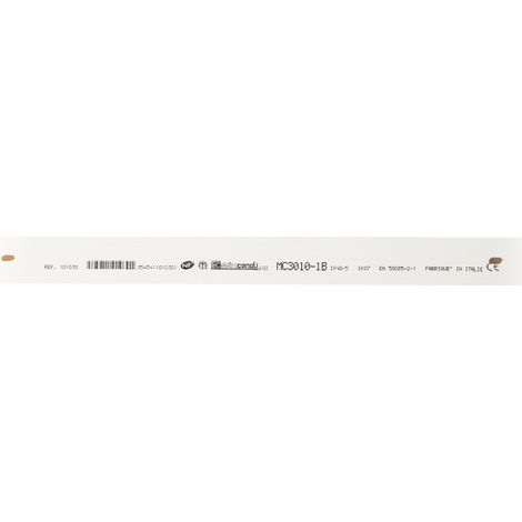 Moulure (blanc 9010) 30x10mm blanc longueur 2 mètres (1/4)