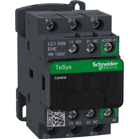 TeSys D - contacteur - 3P(3 NO) - AC3 - = 440V 9A - 48 à 130Vca-cc (1/2)