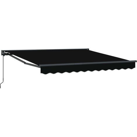 Maison Exclusive - Struttura della tenda Nero 350 x 250 cm