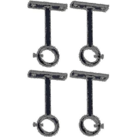 Supports de tringle à rideaux à fixation plafond, supports de plafond robustes pour tringles à rideaux de 2,5 cm (ensemble) (1/4)