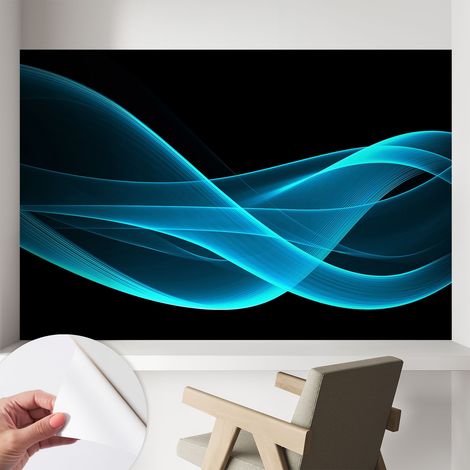 Papier peint adhésif autocollant pour salon chambre à coucher tendance et originale Vagues spectaculaires 104x70 cm (1/5)