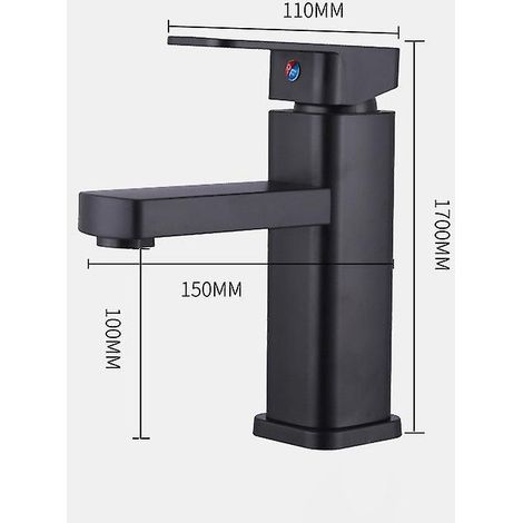 robinet Mitigeur Noir Bec En L Robinet De Cuisine Solide En Acier Inoxydable Robinet Mitigeur 3 Voies Robinet Mitigeur Pour Systmes D'eau Potable (1/3)
