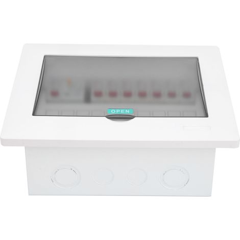 Boîte de distribution encastrée pour éclairage intérieur, 7 voies + 1 interrupteur différentiel, 63 A, 230/400 V (1/5)