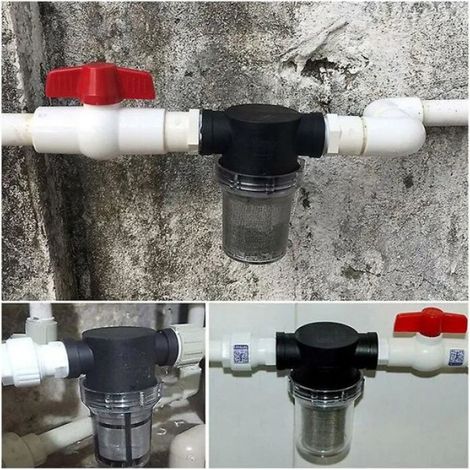 Filtre à eau extérieur à 4 points, maille 40, pour pompe à eau, filtre d'arrosage de jardin polyvalent (1/4)