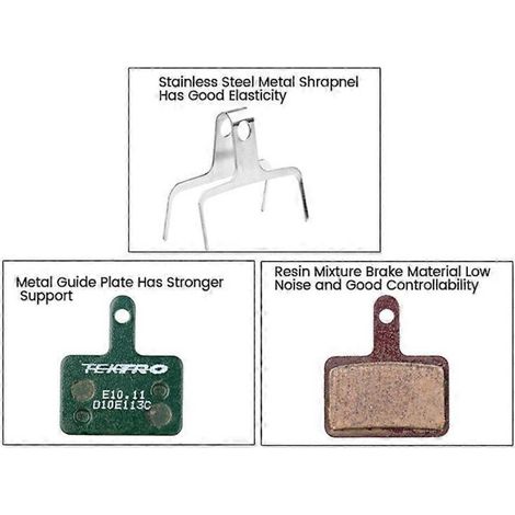 2 paires de plaquettes de frein hydrauliques E10.11 pour vélo M335 395--
