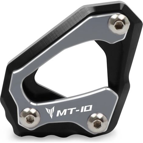 (Titane) Plaque de support d'extension de béquille latérale CNC pour moto, compatible avec Yamaha MT-10, FZ-10 et R1M (2015-2023) maxpower (1/4)
