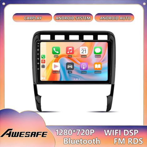 AWESAFE Autoradio Android 13 per Porsche Cayenne 9PA (2002-2010) 4GB+64GB 9'' Schermo con CarPlay GPS WiFi Bluetooth Android Auto (1/5)