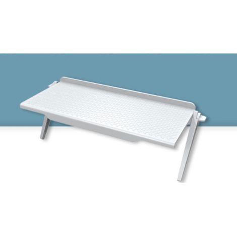 Étagère blanche pour décodeur, moniteur TV, support supérieur, support d'écran TV, support de rangement pour téléphones portables (1/5)
