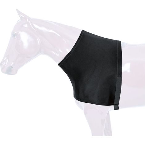 130/135 cm, Nero: Copri spalle in lycra con chiusura in tessuto a strappo