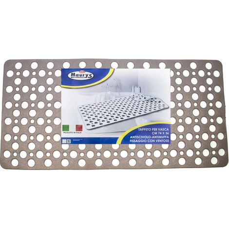 MAURY'S TAPPETO VASCA 74X36CM TORTORA (1/5)