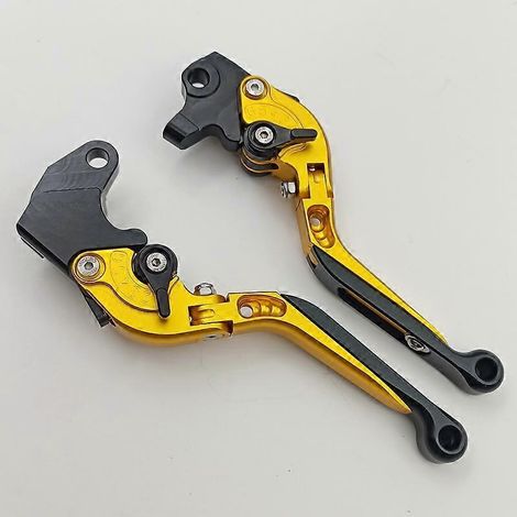 Poignée de frein, de klaxon et de levier d'embrayage modifiée pour Yamaha YZF R125 2008-2014 (dorée 1) (1/5)