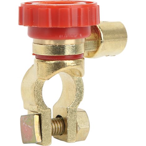 Connecteur de batterie automobile, en laiton, 100 A, 1,5-1,7 cm, antirouille, disjoncteur de sécurité, type universel, convient aux navires, camping-cars, quads, etc. (1/5)