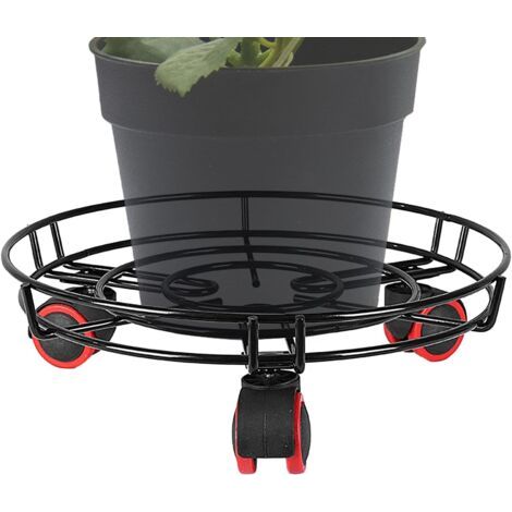 Plateaux Roulants De,Porte-Jardinière Résistant - Déplaceur à Roues pour Jardin Maison Patio Extérieur Intérieur Cour Pot de Fleurs Allée Pelouse (1/5)