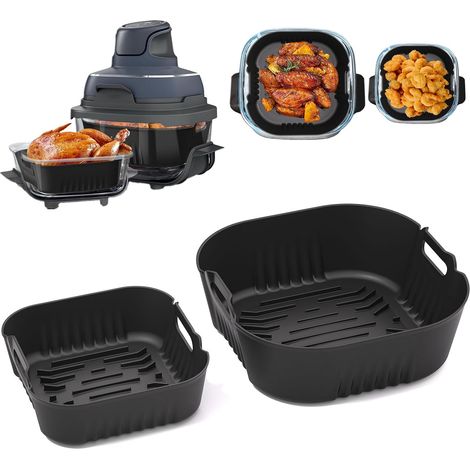 2 Moule Silicone Compatible avec Portable Ninja Crispi Friteuse (1/5)