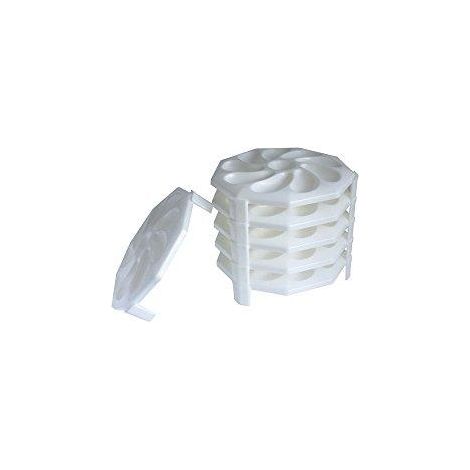 Roger Orfevre Austernplatten Weiß 26 cm Set von 6