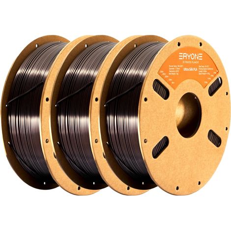 Filamento per stampa 3D, materiale PLA, finitura lucida, oro scuro - 3 kg (1/2)