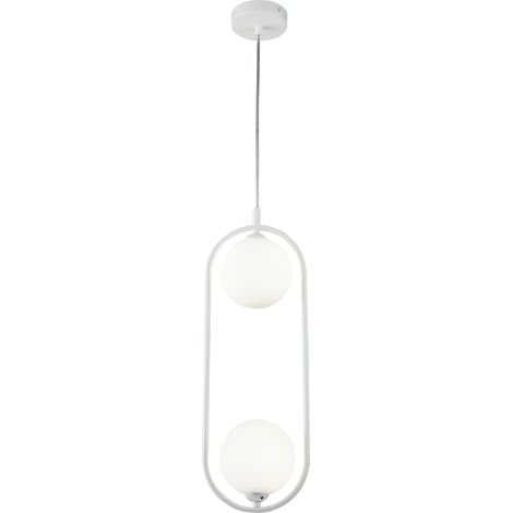 Lampada pendente Modern in Metallo Ring Bianco (1/3)
