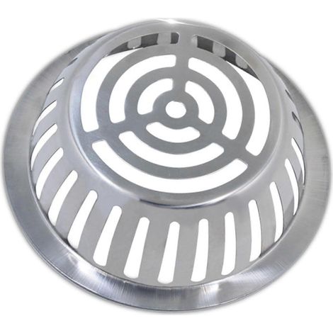 Siphon de sol extérieur en acier inoxydable pour balcon ou toit, 65 mm-178mm-Silver