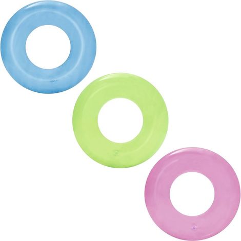 Trade Shop - Anillo De Donut Infantil Inflable Transparente Para Niños ø51cm 016136 - (1/5)