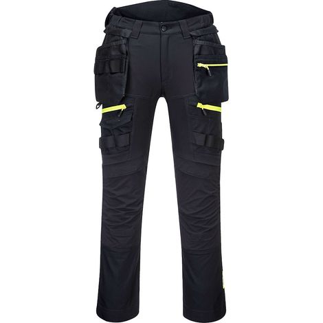 Hose Dx4 mit abnehmbaren, schwebenden Taschen Farbe: Schwarz Größe 42 - Portwest