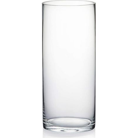 Vase cylindrique en verre, diamètre 12,7 cm, hauteur 30,5 cm, transparent, idéal pour une composition florale haute, un centre de table pour mariage, une fête ou une décoration intérieure, 1 pièce (1/5)