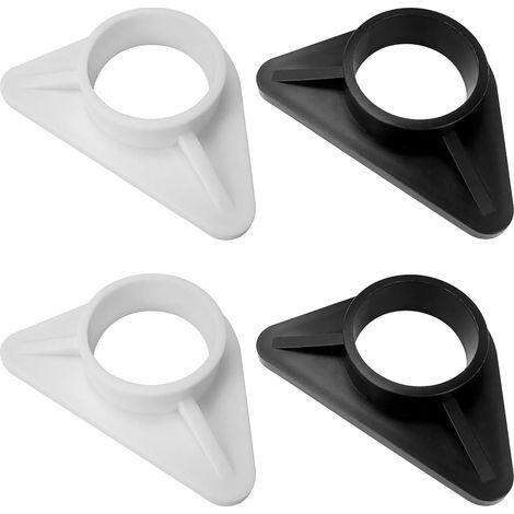 Sink reinforcement, 36 mm diameter, compatible with stainless steel sinks, tap stabilizers, and triangular kitchen taps. (Pack of 4: 2 black, 2 white) (1/5)