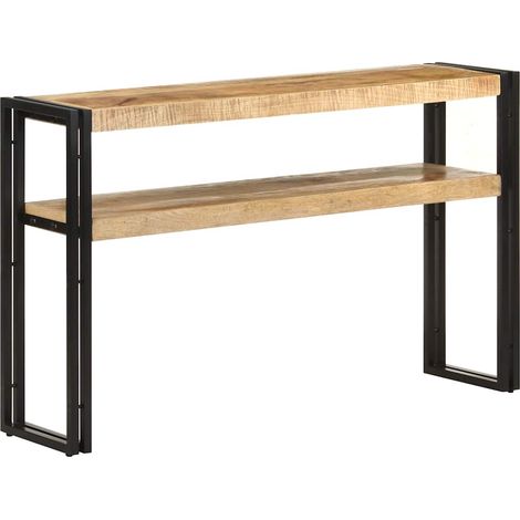 Tavolo Consolle 120x30x75 cm in Legno di Mango Grezzo vidaXL (1/5)