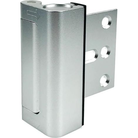 Set di 2 serrature di sicurezza per porte domestiche, rinforzate per la sicurezza dei bambini, per porte d'ingresso, con viti di sicurezza in metallo migliorate, colore argento. (1/5)