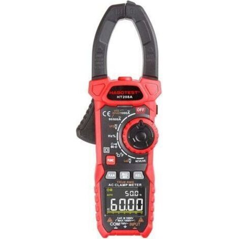 Pince ampèremétrique CA/CC 1000 A – Mesure courant AC/DC jusqu'à 1000 V – Mode VFD et LoZ – Norme CAT IV 600V, CAT III 1000V - HT208D (1/4)