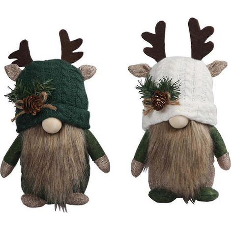 Décoration de gnome, chapeau de gnome à bois de cerf, gnome décoratif sans visage, ornements elfiques, artisanat pour la maison, la table, la fête, cadeau (1/5)