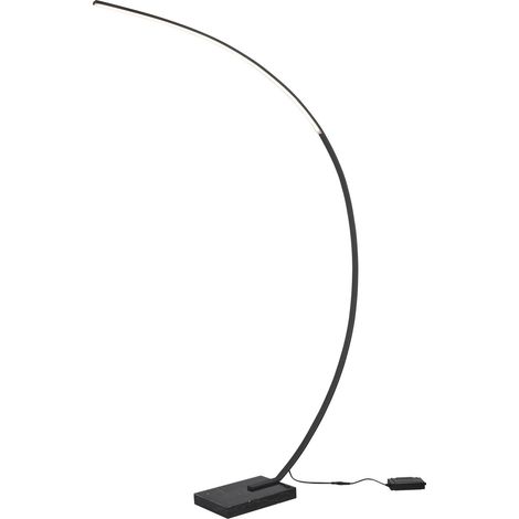 Piantana da Interno a LED in Metallo Nero Opaco (1/3)