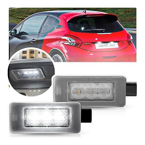 LED plaque d'immatriculation accessoires de lumière pour 207 208 308 2008 3008 5008 C5 III RD 08 feux arrière OEM 9682403680,led (1/5)